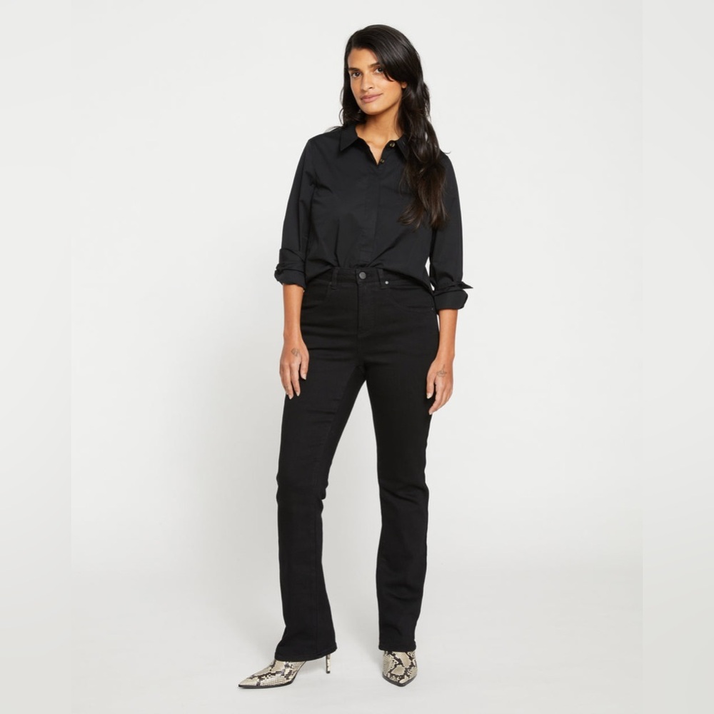 Universal Standard Jeans Marne Bootcut 32” Inseam Solid Black 00 Long NWT